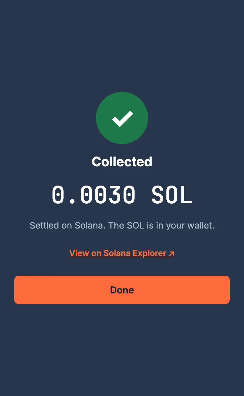 Mora app: Collected when back online